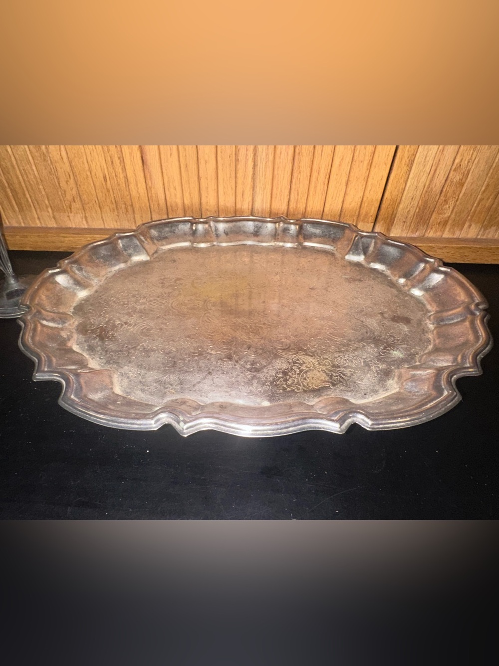 Leonard Silverplate Footed Tray